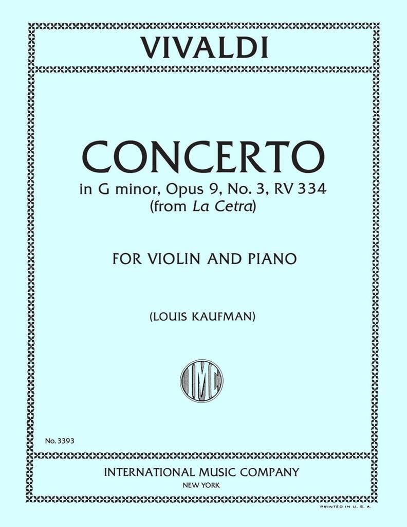Concerto In G Min Op.9 N.3